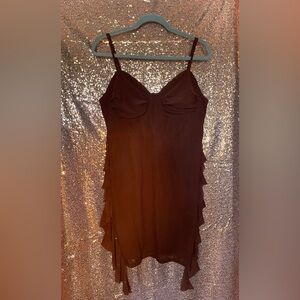 ❌SOLD❌ Raccoita Carta Brown Dress